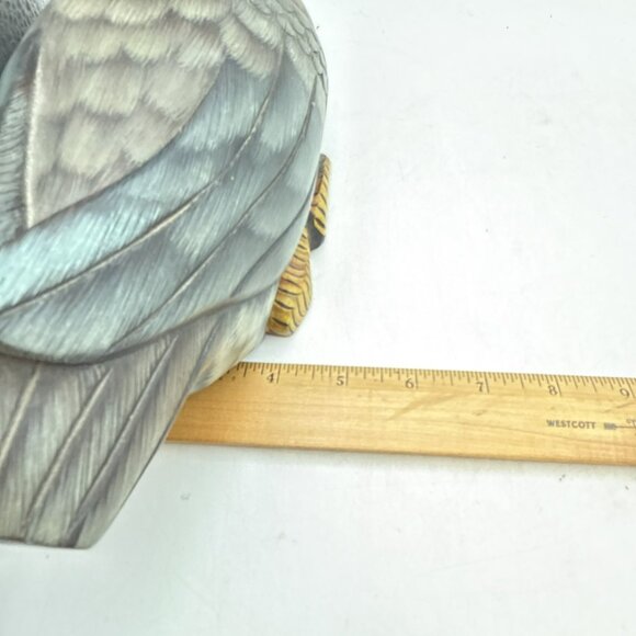 Hand Carved Wood Sculpture - Mandarin Duck Lite Size Hand Painted - Picture 15 of 15